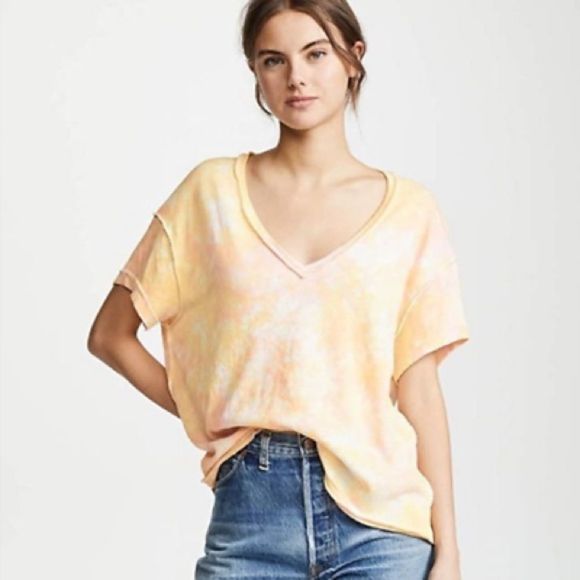 Free People We The Free All Mine Top Relaxed Berry Orange - Picture 13 of 13